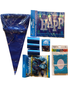 Party-Set Decor "Blue Birthday"