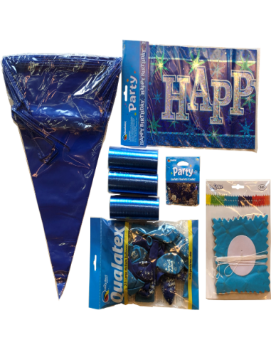 Party-Set Decor "Blue Birthday"