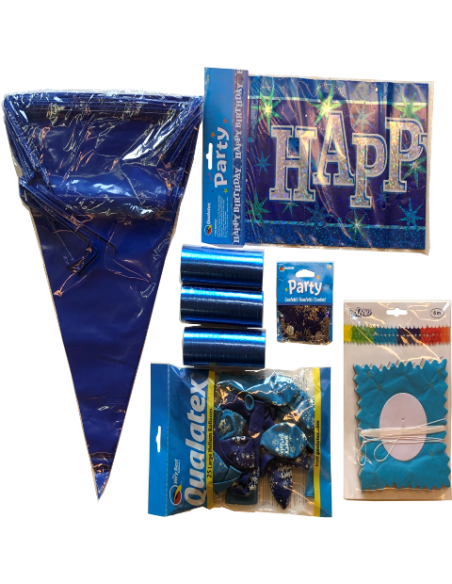 Party-Set Decor "Blue Birthday"