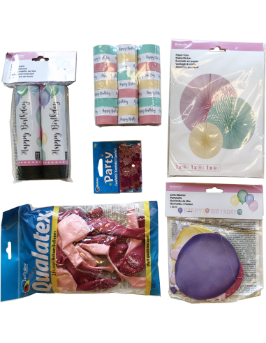Party-Set Decor "Pink Birthday"
