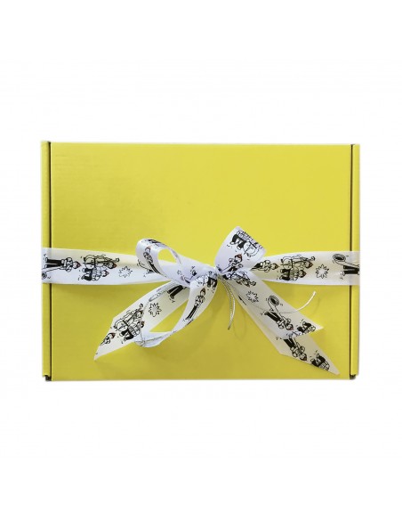 Geschenkbox Gelb Fruchtessig und Rapsöl