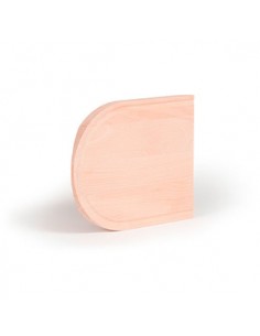 Halbrundes Küchenbrett mit Saftrille