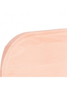 Halbrundes Küchenbrett mit Saftrille 2