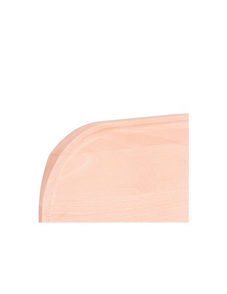 Halbrundes Küchenbrett mit Saftrille