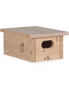 Vogelhaus Mauersegler, Einfach mit Vordach