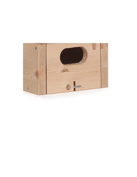 Vogelhaus Mauersegler, Einfach mit Vordach